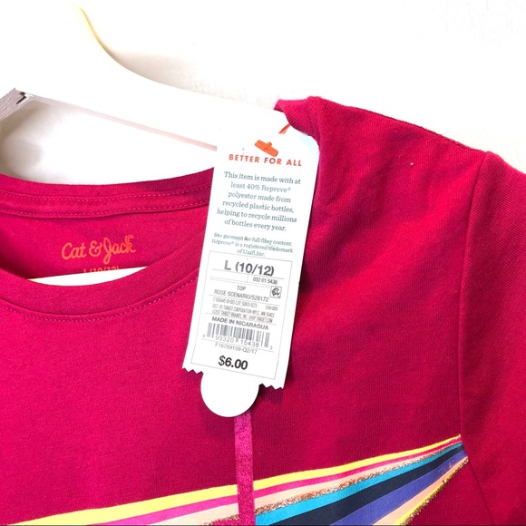 NWT Cat & Jack Music T-Shirt in Girls’ Size 10/12 - Picture 3 of 6